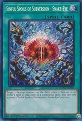 Sinful Spoils of Subversion - Snake-Eye - DUNE-EN060 - Secret Rare - 1st Edition