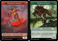 Phyrexian Goblin // Phyrexian Beast Double-Sided Token - Foil