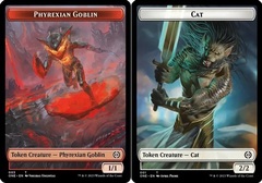 Phyrexian Goblin // Cat Double-Sided Token
