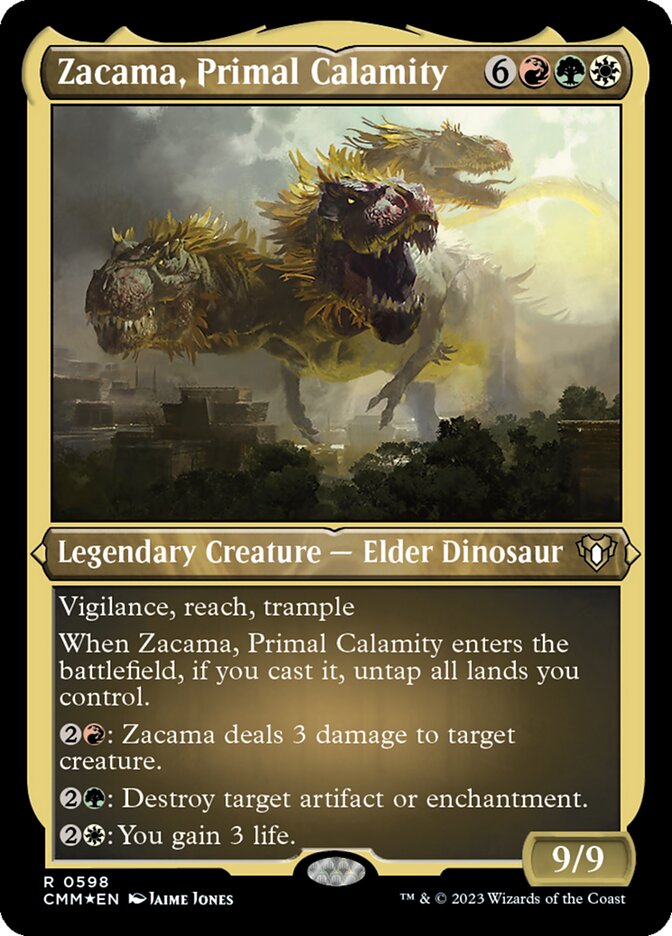 Zacama, Primal Calamity - Foil Etched