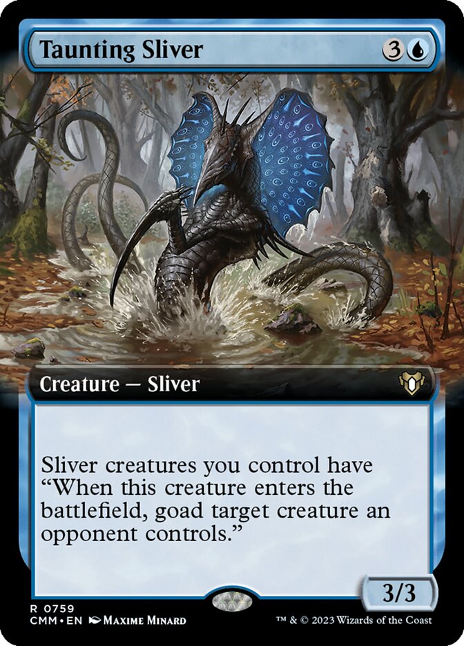 Taunting Sliver - Foil - Extended Art