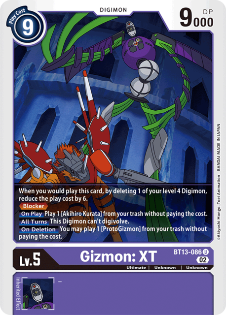 Gizmon: XT - BT13-086 - U