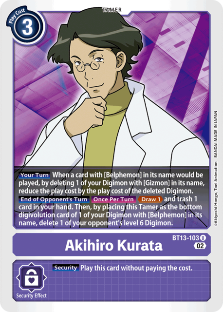 Akihiro Kurata - BT13-103 - U