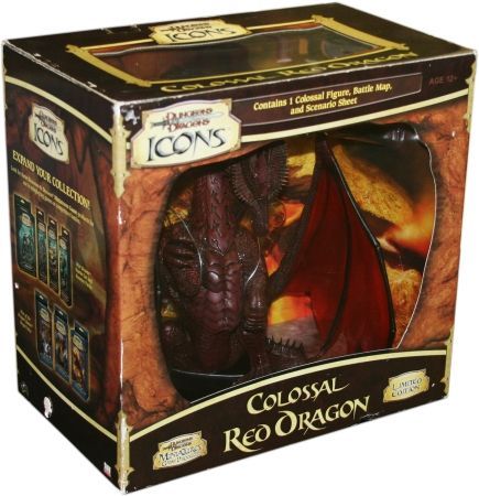 Colossal Red Dragon D&D Miniatures