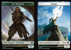 Elf Warrior (0072) // Cleric (0062) Double-Sided Token