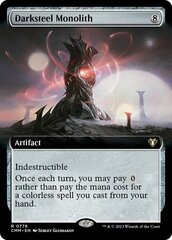 Darksteel Monolith - Extended Art