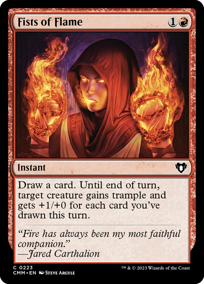 Fists of Flame - Foil