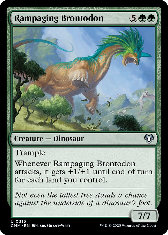 Rampaging Brontodon (0315) - Foil