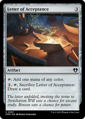 Letter of Acceptance - Foil