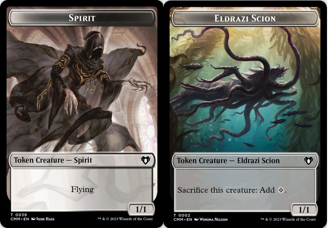 Spirit (0039) // Eldrazi Scion (0002) Double-Sided Token