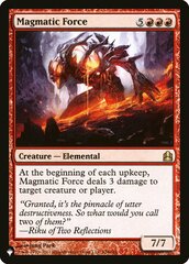 Magmatic Force - The List