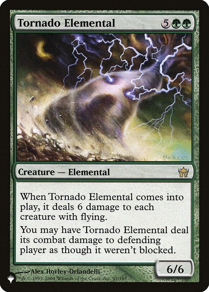 Tornado Elemental - The List