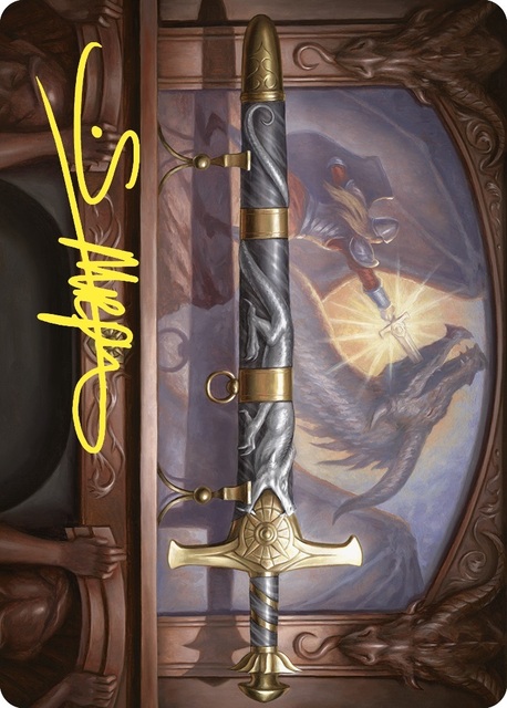 Ancestral Blade Art Card - Gold-Stamped Signature