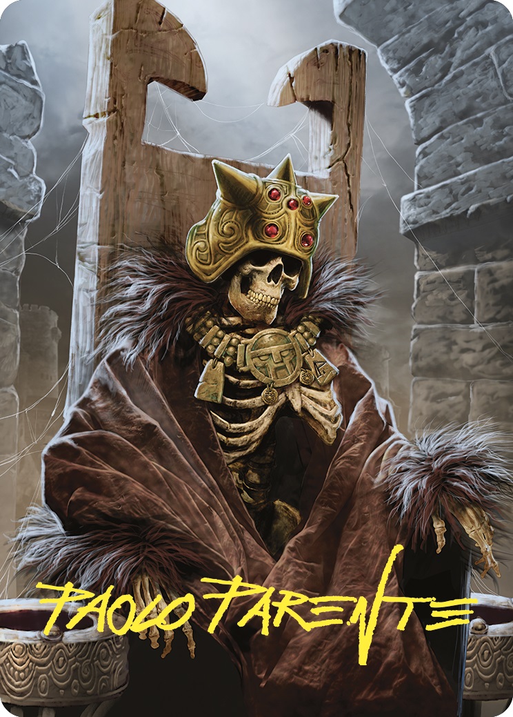 Champions Helm Art Card - Gold-Stamped Signature