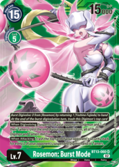 Rosemon: Burst Mode - BT13-060 - SR - Alternate Art with Green Background