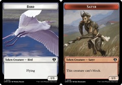 Bird Token (0004) // Satyr Token (0029) - Foil