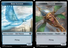 Bird Illusion Token (0011) // Thopter Token (0047) - Foil