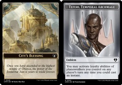 City's Blessing (0049) // Emblem - Teferi, Temporal Archmage (0053) Double-Sided Token - Foil