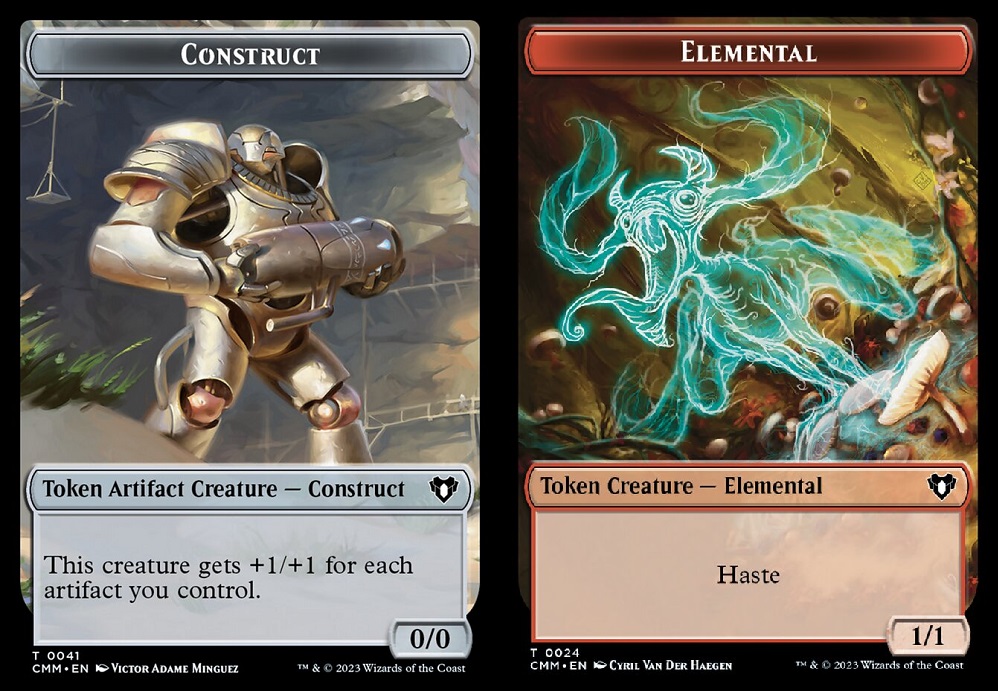 Construct (0041) // Elemental (0024) Double-Sided Token - Foil