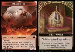 Dragon Egg (0022) // The Monarch (0050) Double-Sided Token - Foil