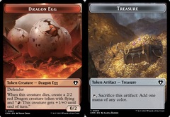 Dragon Egg (0022) // Treasure (0048) Double-Sided Token - Foil