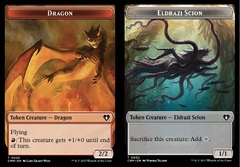 Dragon (0020) // Eldrazi Scion (0002) Double-Sided Token - Foil