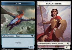 Drake (0012) // Human Soldier (0006) Double-Sided Token - Foil