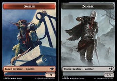 Goblin (0027) // Zombie (0019) Double-Sided Token - Foil