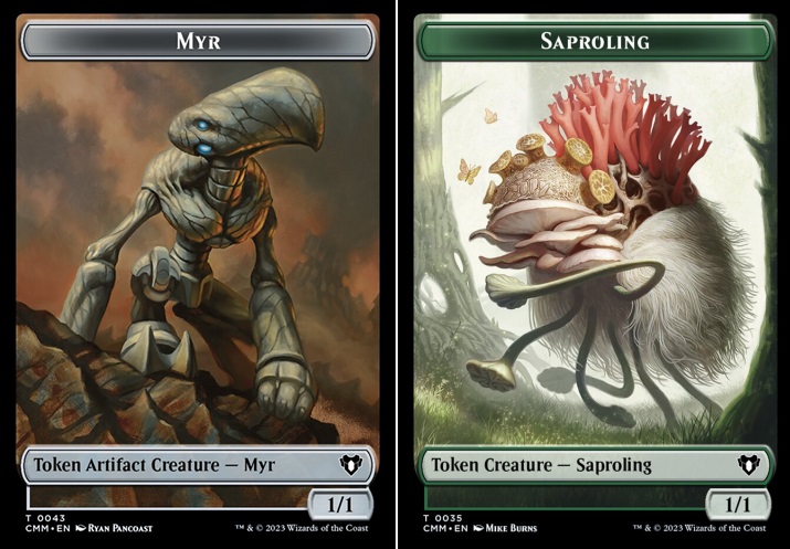 Myr (0043) // Saproling (0035) Double-Sided Token - Foil