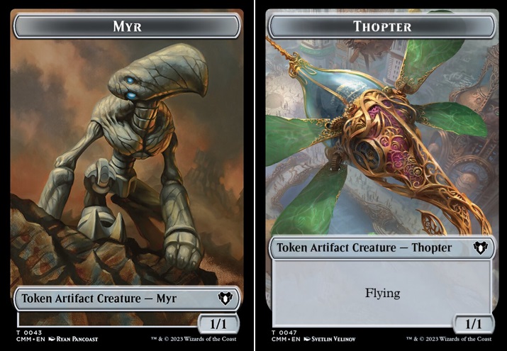 Myr (0043) // Thopter (0047) Double-Sided Token - Foil