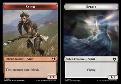 Satyr (0029) // Spirit (0010) Double-Sided Token - Foil