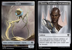 Servo (0045) // Emblem - Teferi, Temporal Archmage (0053) Double-Sided Token - Foil