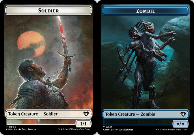 Soldier (0009) // Zombie (0013) Double-Sided Token - Foil