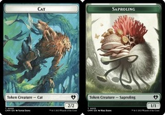 Cat Token (0005) // Saproling Token (0035)