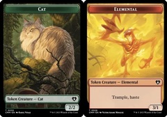 Cat Token (0030) // Elemental Token (0026)