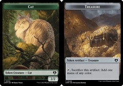 Cat (0030) // Treasure (0048) Double-Sided Token