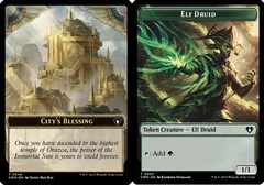 City's Blessing (0049) // Elf Druid (0032) Double-Sided Token