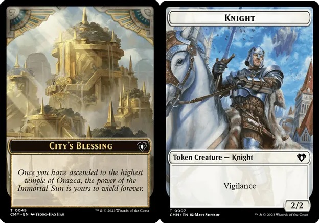 Citys Blessing (0049) // Knight (0007) Double-Sided Token