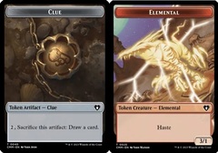 Clue (0040) // Elemental (0025) Double-Sided Token