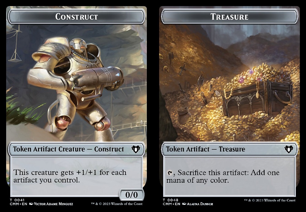 Construct (0041) // Treasure (0048) Double-Sided Token