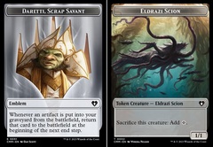 Daretti, Scrap Savant Emblem (0051) // Eldrazi Scion (0002) Double-Sided Token