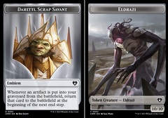 Emblem - Daretti, Scrap Savant (0051) // Eldrazi (0001) Double-Sided Token