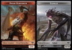 Dwarf Berserker (0023) // Eldrazi (0001) Double-Sided Token