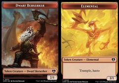 Dwarf Berserker Token (0023) // Elemental Token (0026)