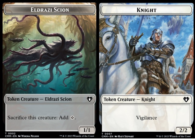 Eldrazi Scion (0002) // Knight (0007) Double-Sided Token