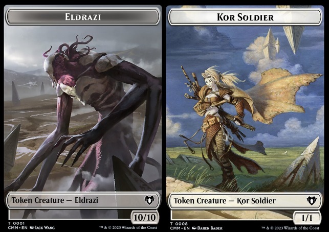 Eldrazi (0001) // Kor Soldier (0008) Double-Sided Token