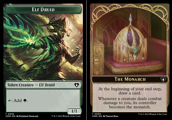 Elf Druid (0032) // The Monarch (0050) Double-Sided Token