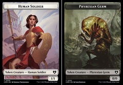 Human Soldier (0006) // Phyrexian Germ (0016) Double-Sided Token