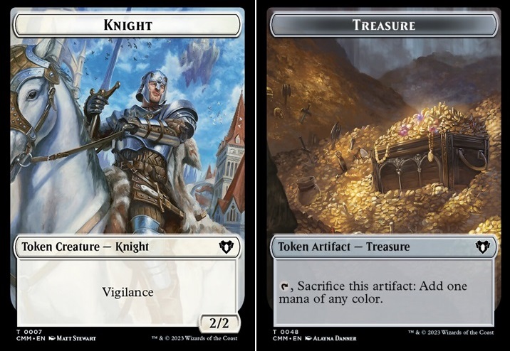 Knight (0007) // Treasure (0048) Double-Sided Token