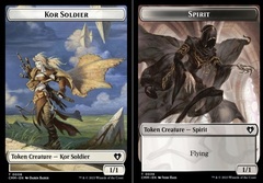 Kor Soldier (0008) // Spirit (0039) Double-Sided Token